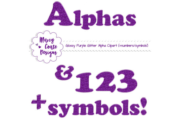 Download Glossy Purple Glitter Alphabet Clipart - Purple glitter Collection