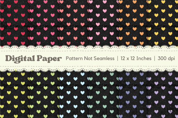 Download Black Grungy Texture Heart Digital Paper - Grungy texture Collection