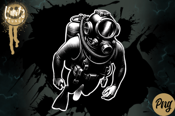 Download Vintage Deep Sea Diver - Premium Bundle