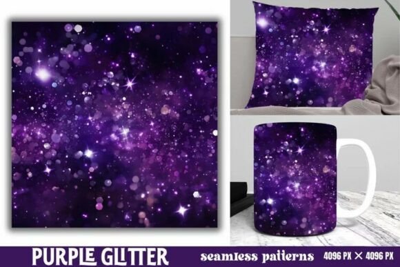 Download Purple Glitter Background Digital Paper - Purple glitter Collection