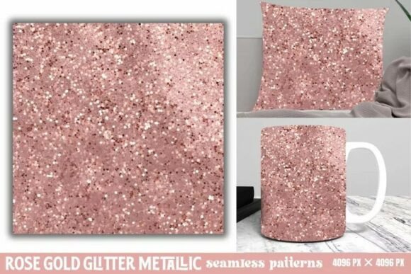 Download Rose Gold Glitter Metallic Pattern - Premium Resources